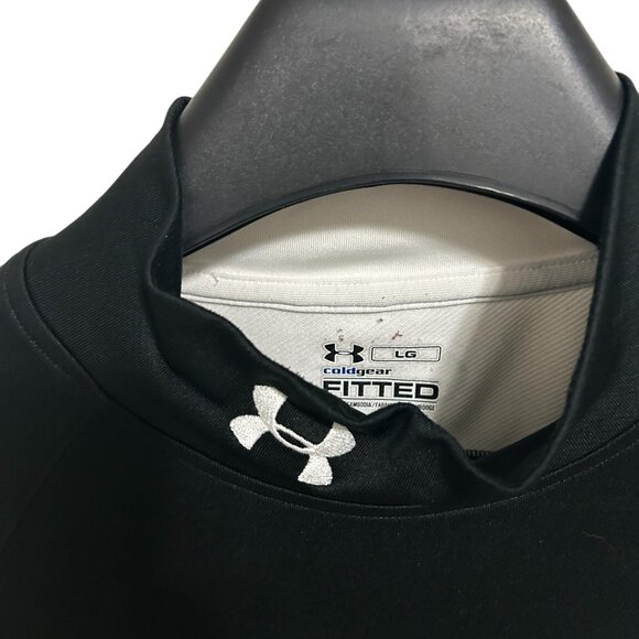 Under Armour Fitted Compression Turtleneck Pullover Size Large Olympia Fields - Picture 3 of 5